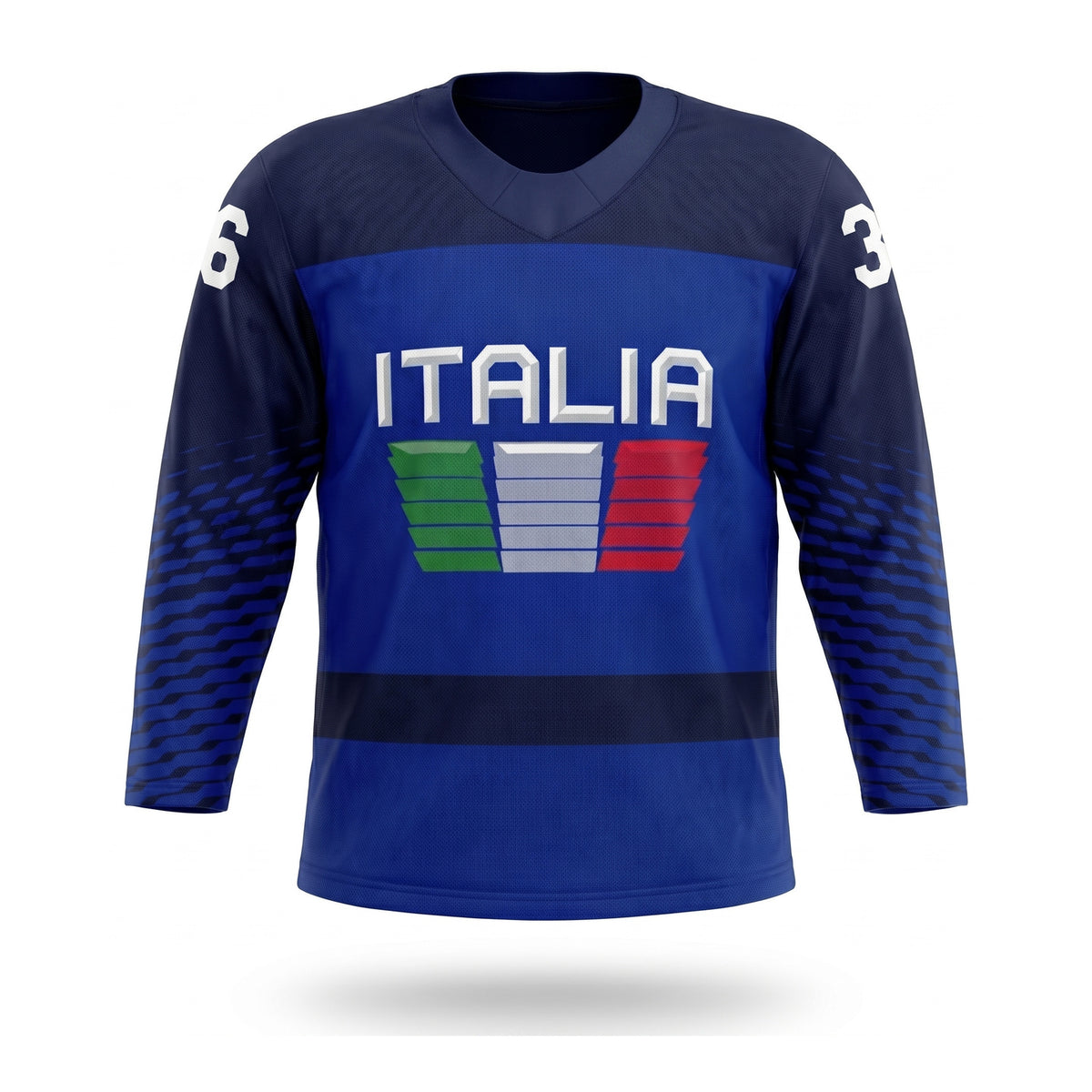 Italia hockey jersey blue 2026