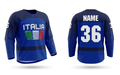 Italia hockey jersey blue 2026