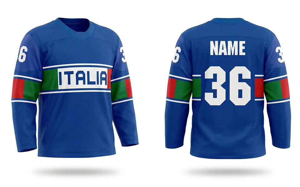 Italia hockey jersey blue - WCH2026