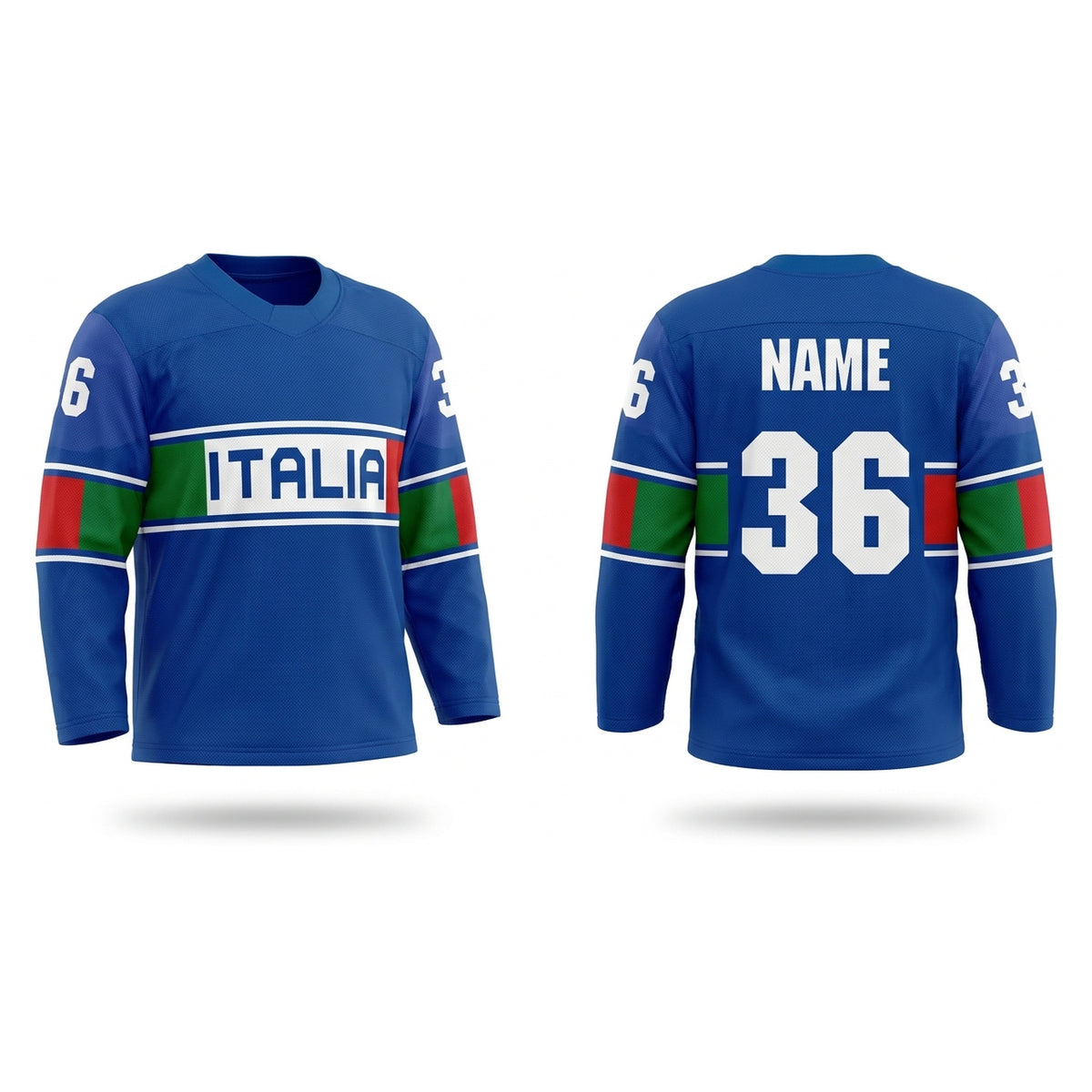 Italia hockey jersey blue - 2026 alternative