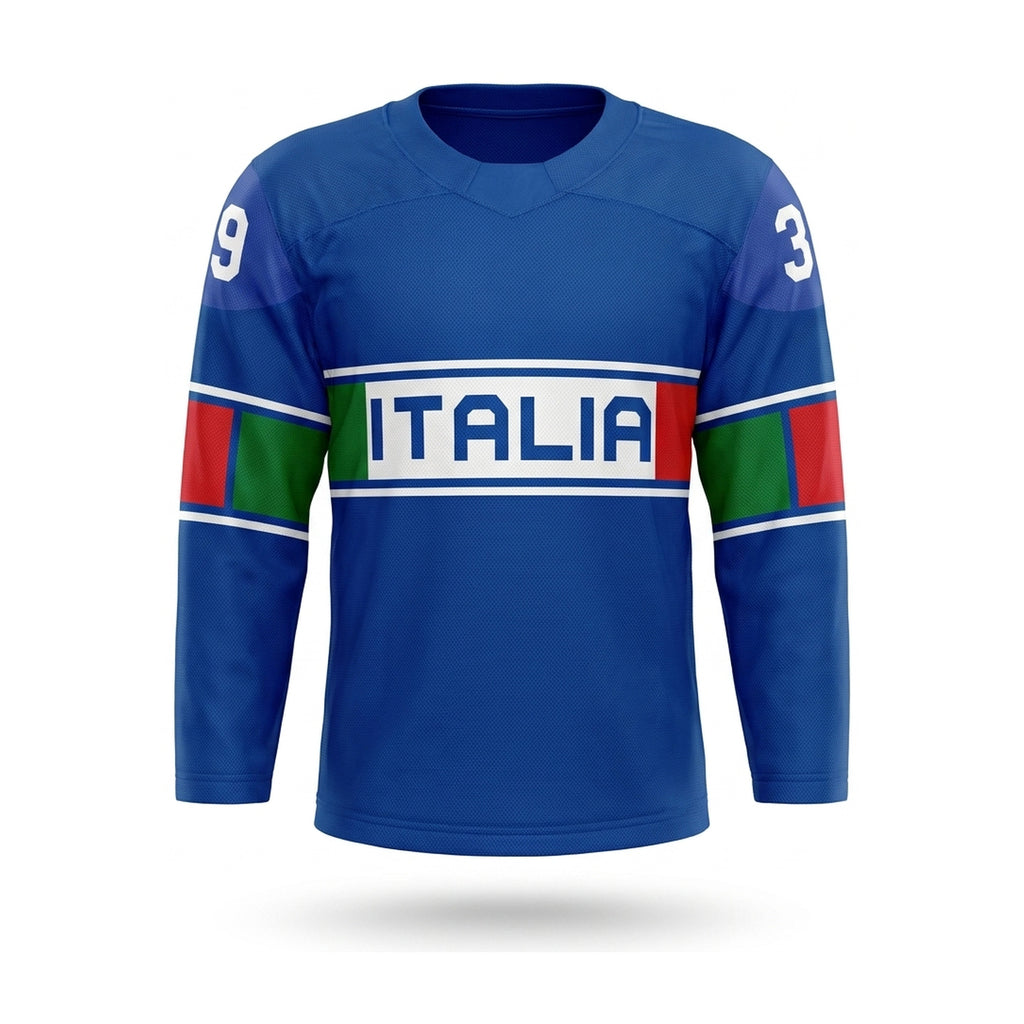 Italia hockey jersey blue - 2026 alternative