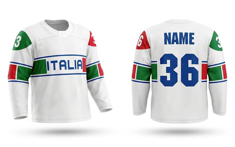 Italia hockey jersey white - WCH2026