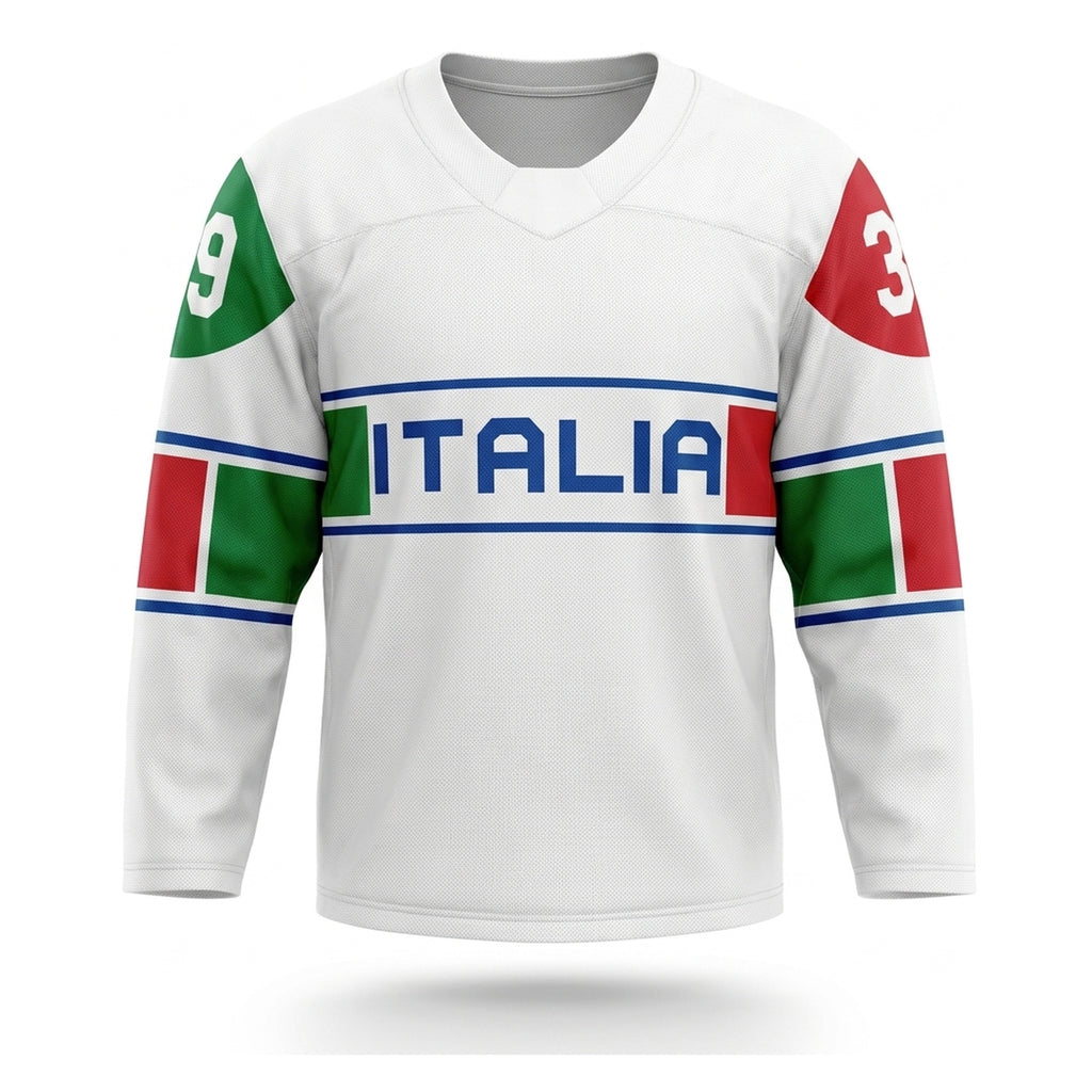 Italia hockey jersey white - 2026 alternative