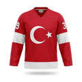 Turkey hockey jersey red