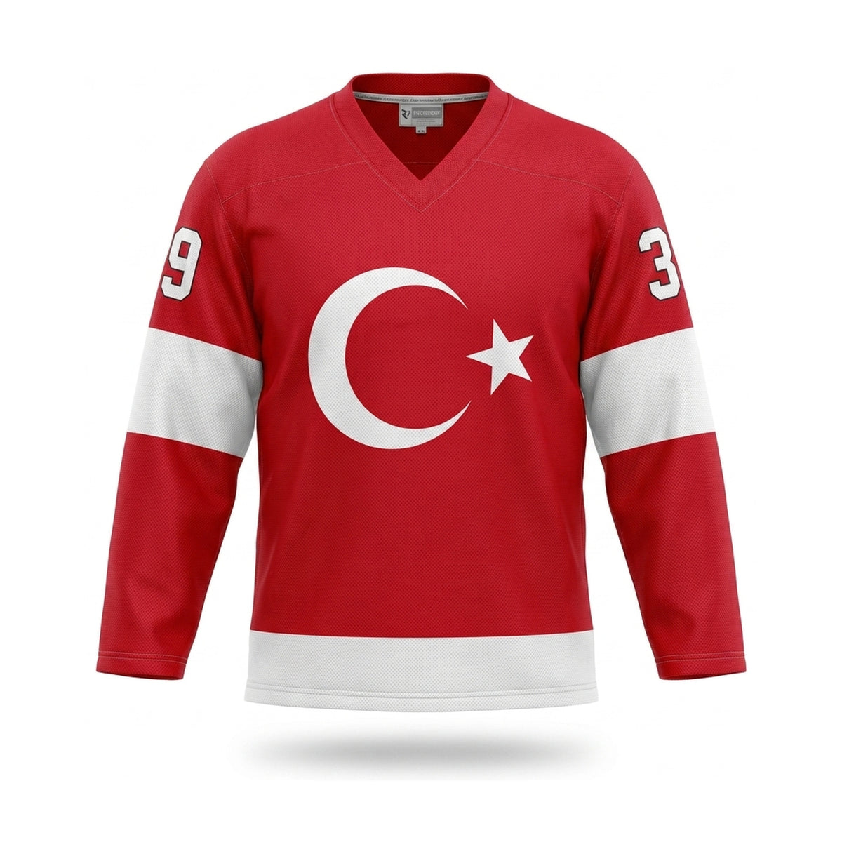 Turkey hockey jersey red