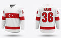 Turkey hockey jersey white