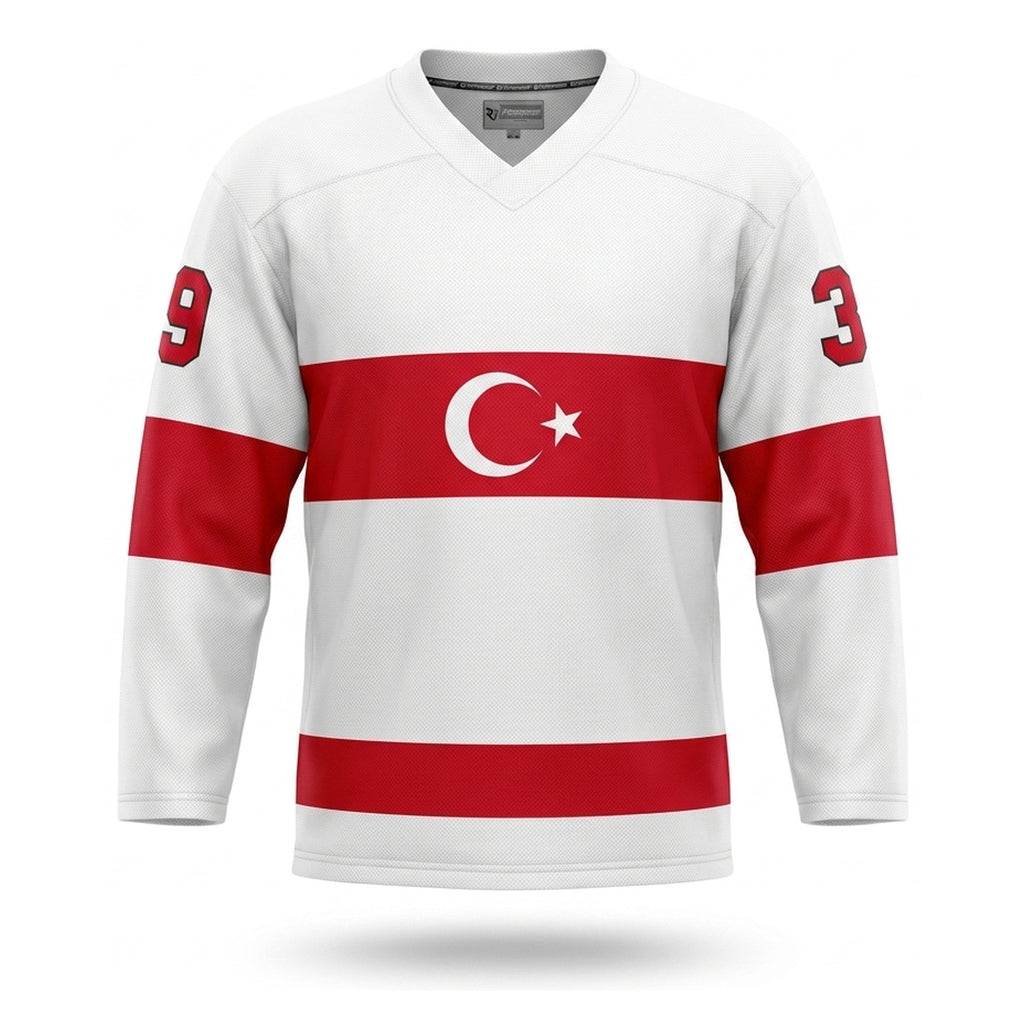 Turkey hockey jersey white