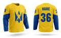 Ukraine hockey jersey yellow 2025