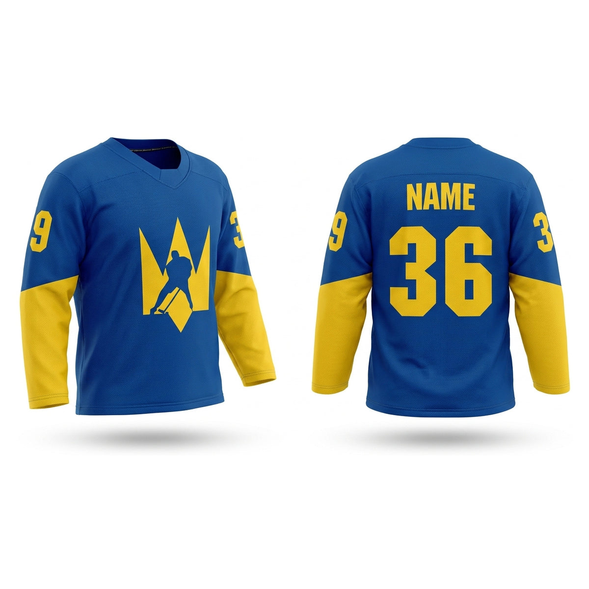 Ukraine hockey jersey blue 2025