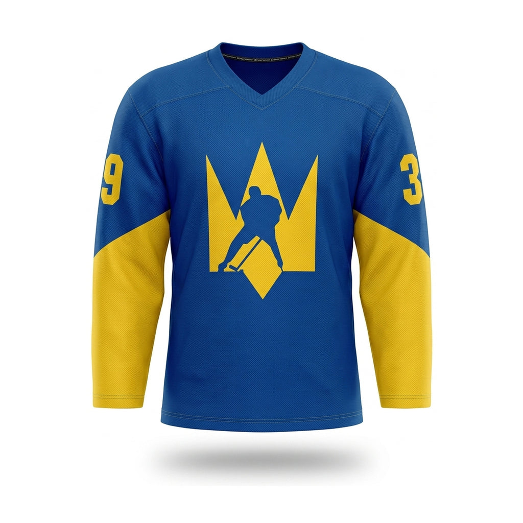 Ukraine hockey jersey blue 2025