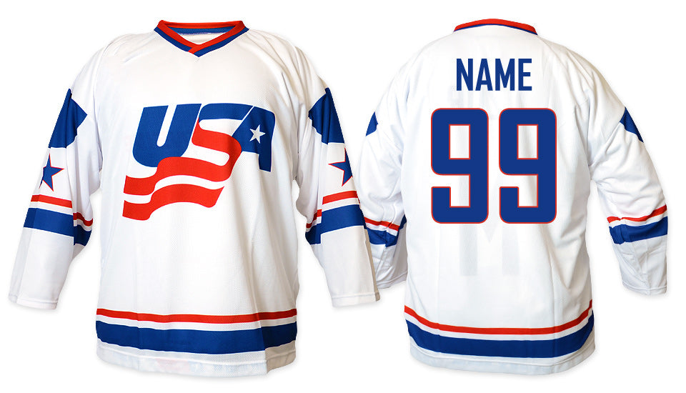 USA hockey jersey white