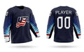 USA hockey jersey blue 2019