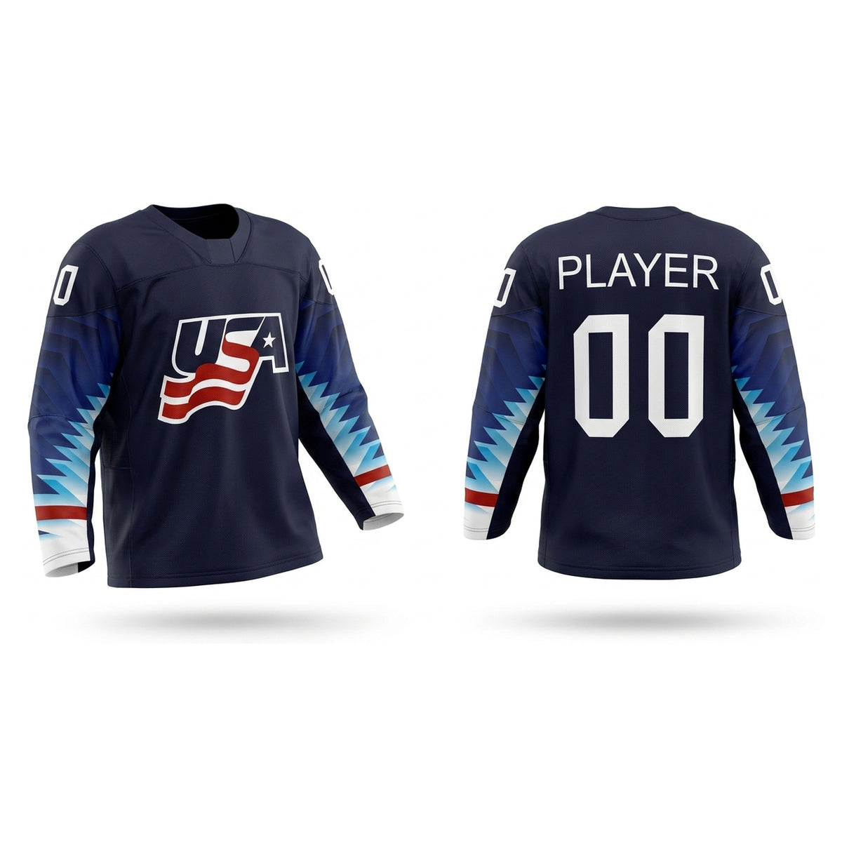 USA hockey jersey blue 2019