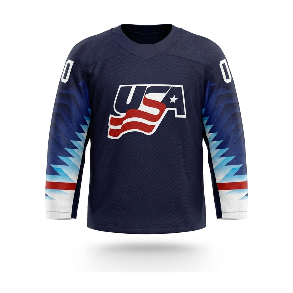 USA hockey jersey blue 2019