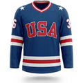 USA 1980 "Miracle on the ice" hockey jersey blue