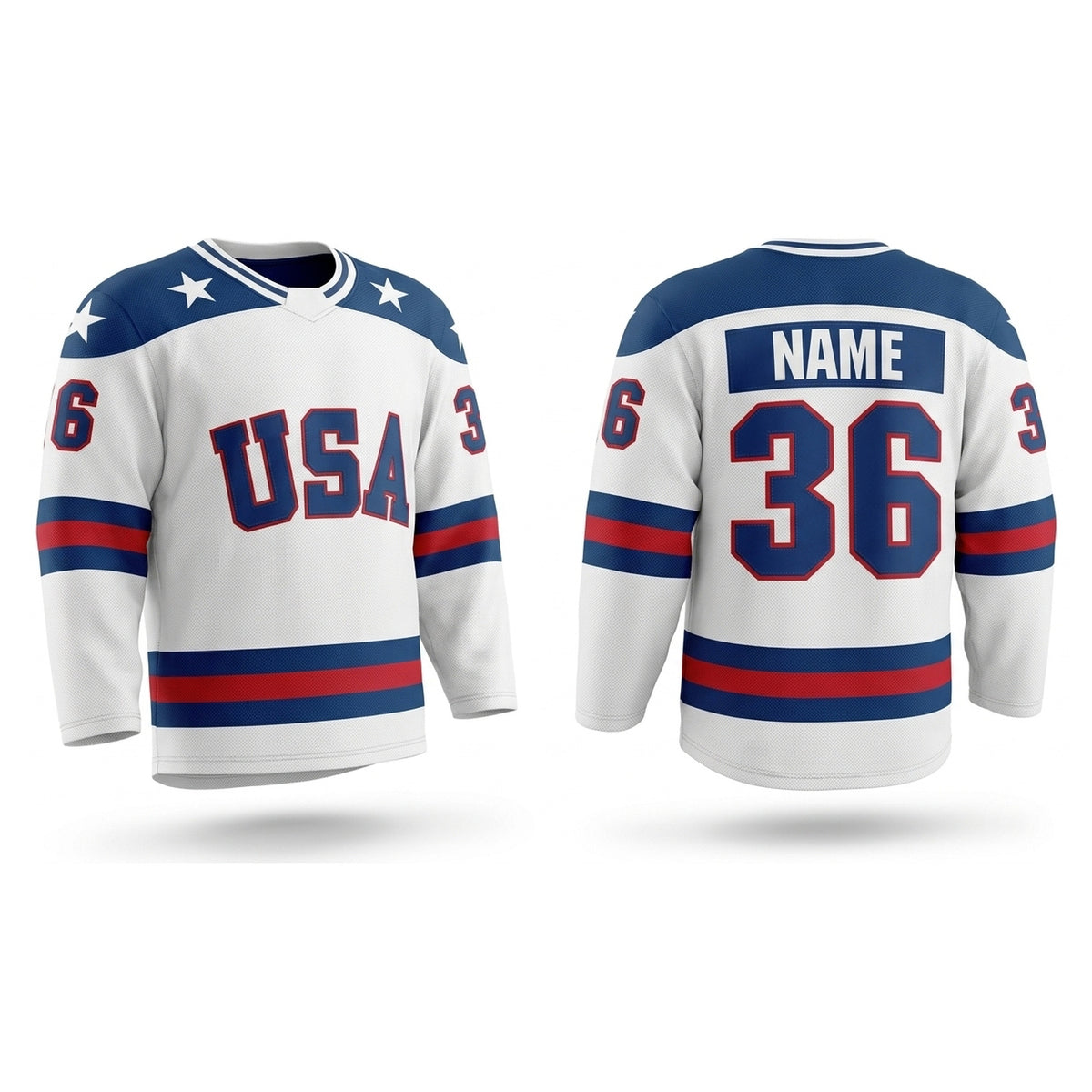 USA 1980 "Miracle on the ice" hockey jersey white
