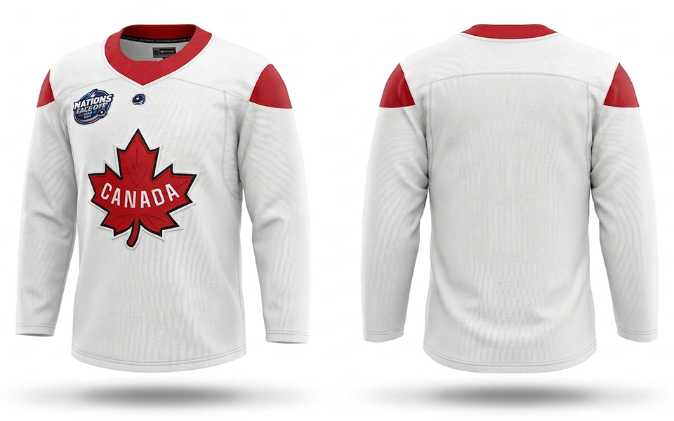 Canada hockey white practice jersey 4 nations cup