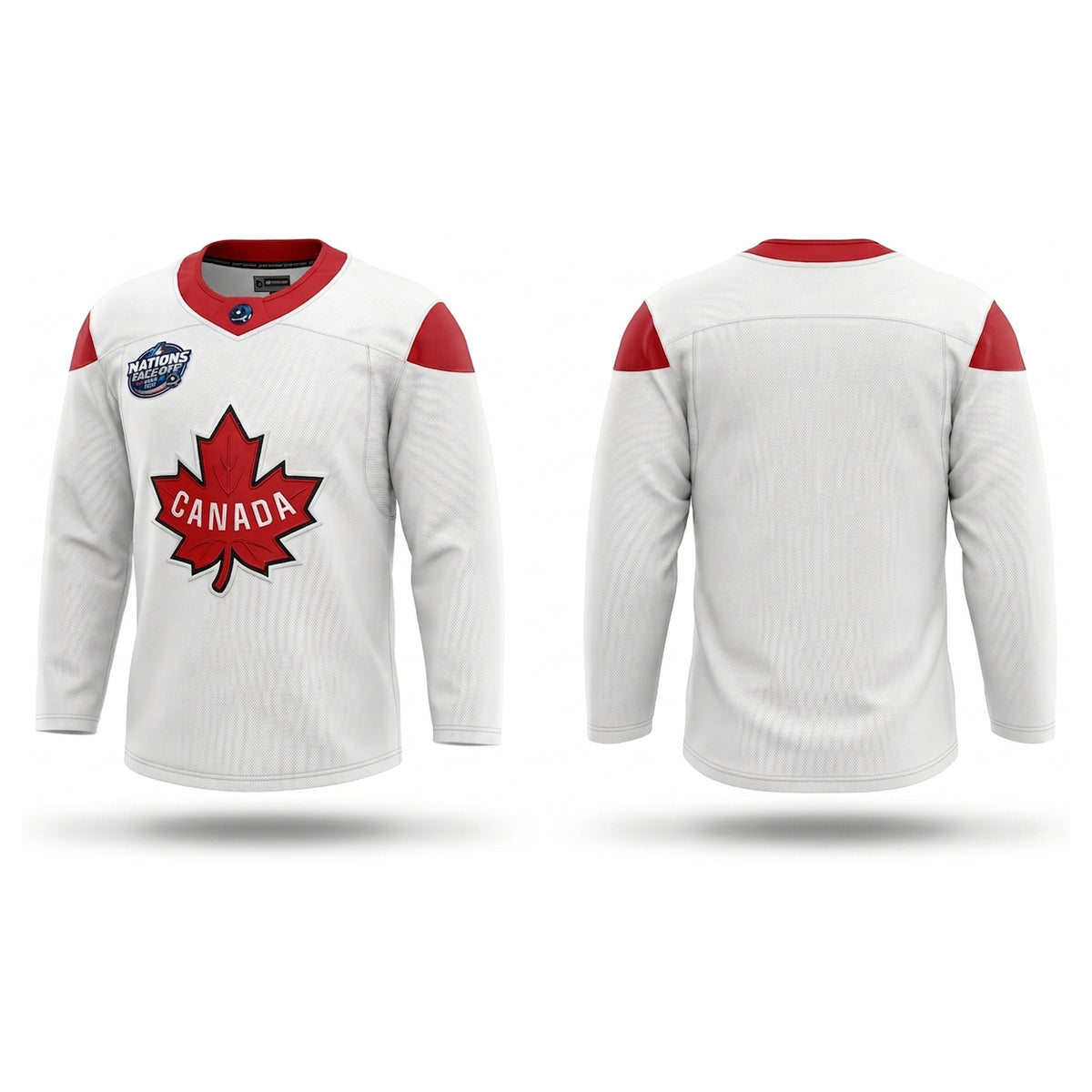 Canada hockey white practice jersey 2025