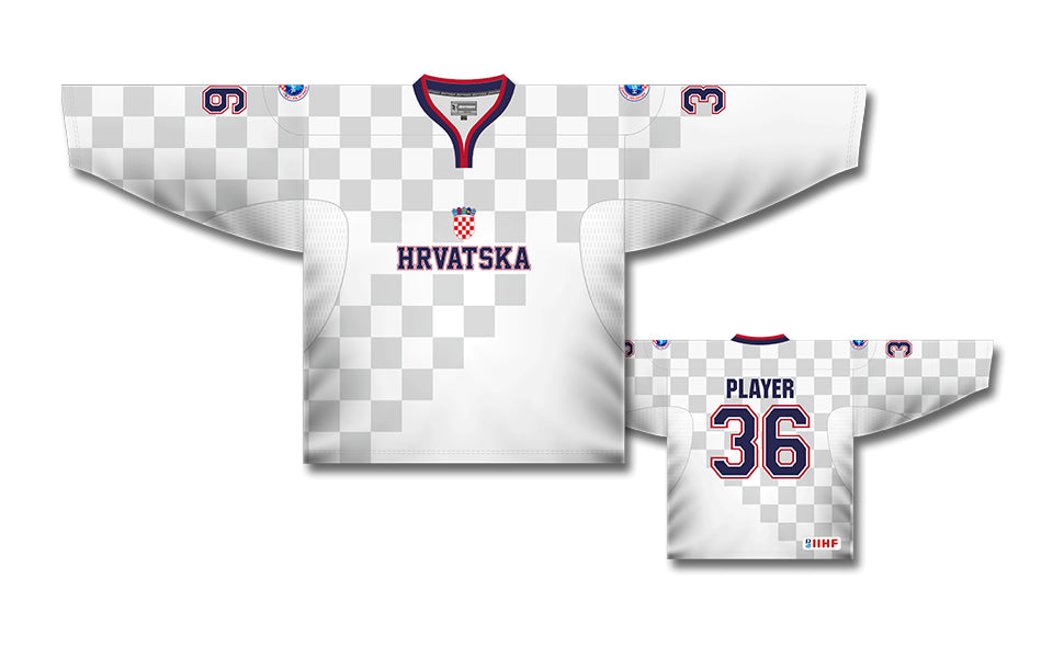 Croatia national hockey jersey 2023 - white