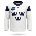 Sweden hockey white practice jersey 2025