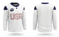 USA hockey white practice jersey 4 nations cup