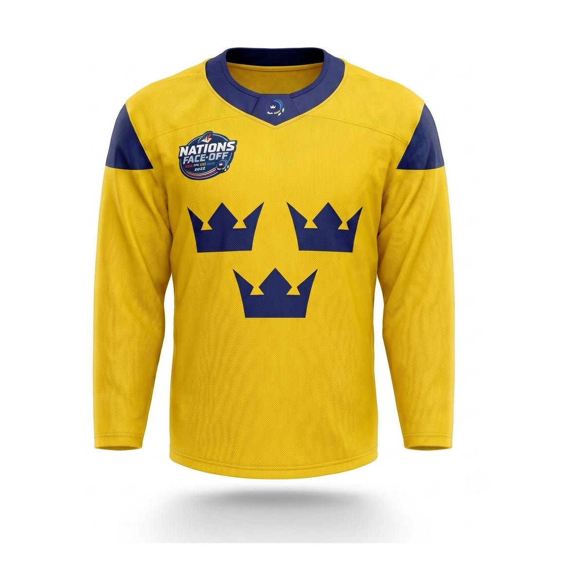 Sweden hockey yellow practice jersey 2025