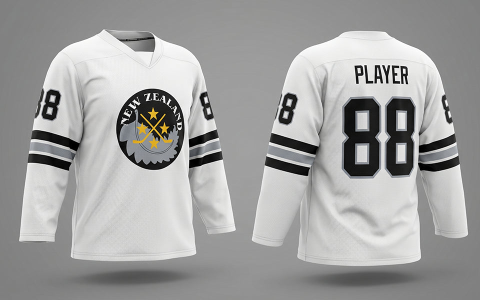 New Zealand hockey jersey white